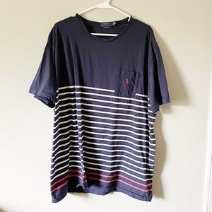 XXL Ralph Lauren Polo Striped Pocket Tee Classic